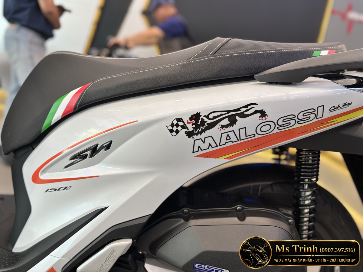 Honda SH150 Ý Malossi 2026 tại Quảng Trị - Tem custom thể thao, dáng SH thanh lịch