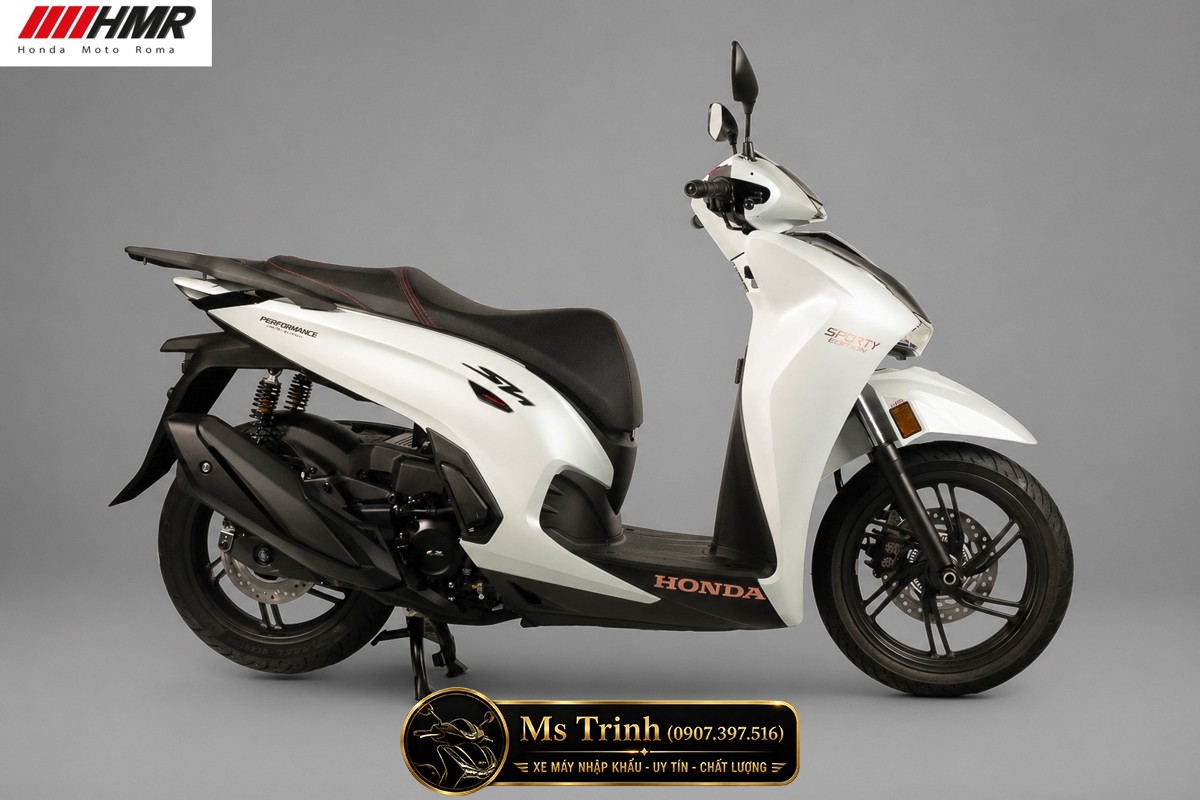 Honda SH350i nhập Ý 2026 tại Quảng Trị - SH350i Sporty Trắng Nhám, Xám Bóng Đẳng Cấp Chuẩn Ý