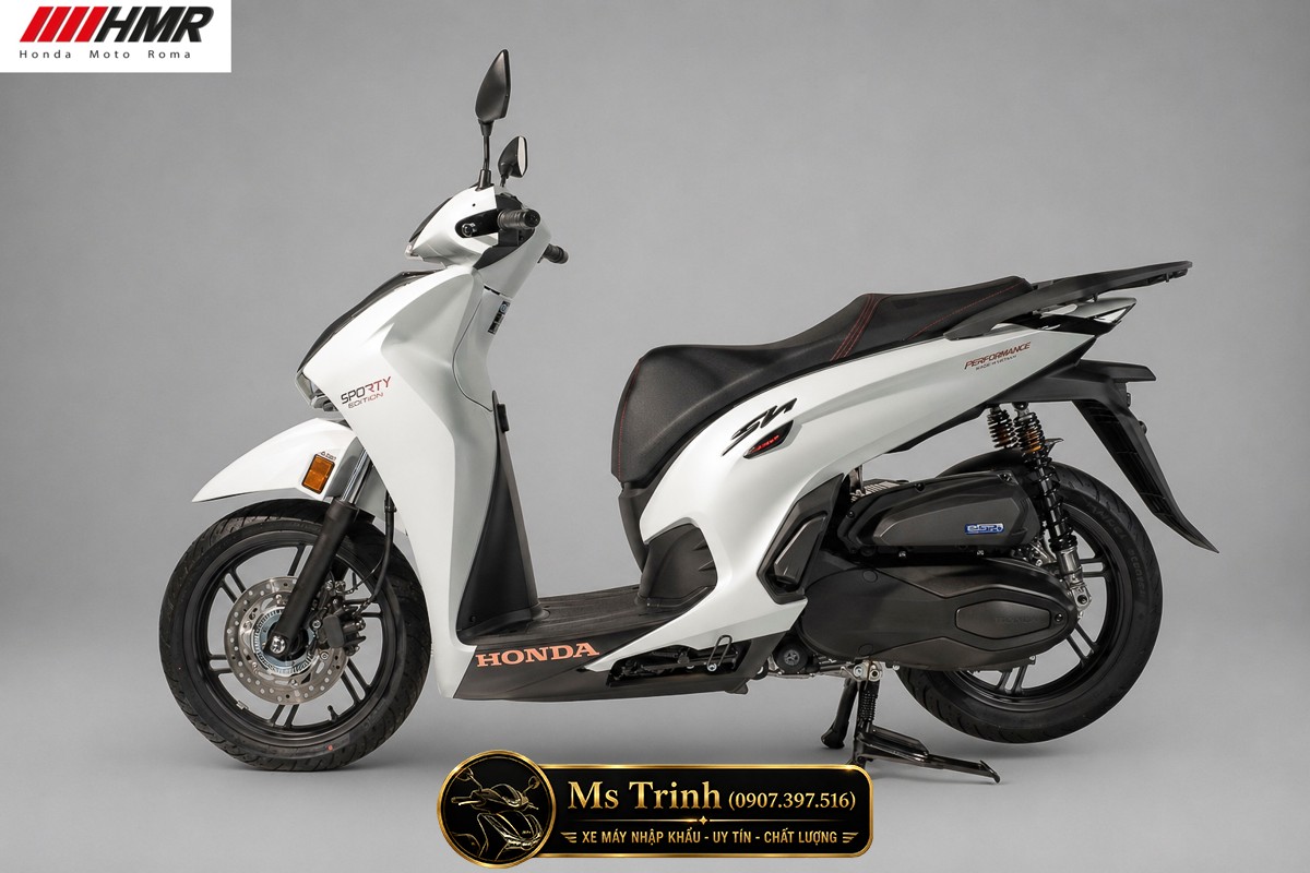 Honda SH350i nhập Ý 2026 tại Quảng Trị - SH350i Sporty Trắng Nhám, Xám Bóng Đẳng Cấp Chuẩn Ý