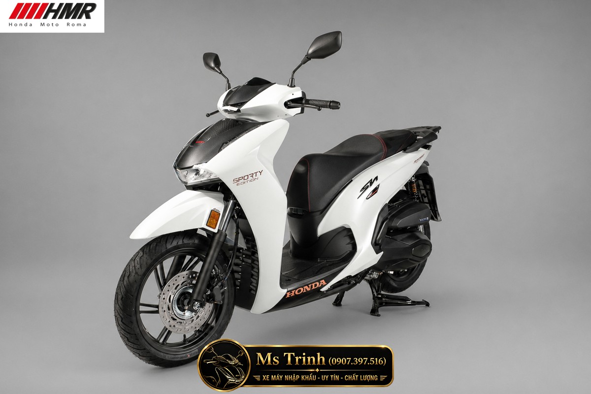 Honda SH350i nhập Ý 2026 tại Quảng Trị - SH350i Sporty Trắng Nhám, Xám Bóng Đẳng Cấp Chuẩn Ý