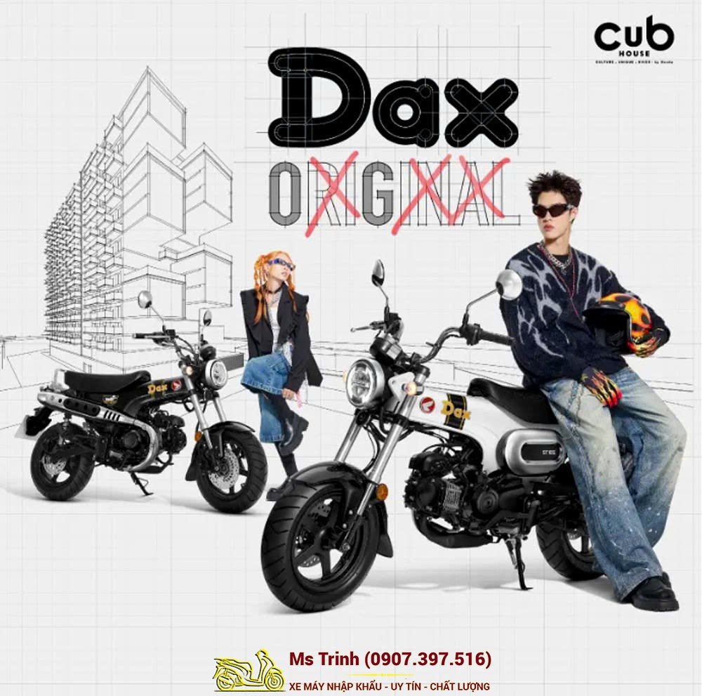 Honda Dax 125 2026 tại Quảng Trị - Minibike Huyền Thoại Khung T-Bone Độc Đáo