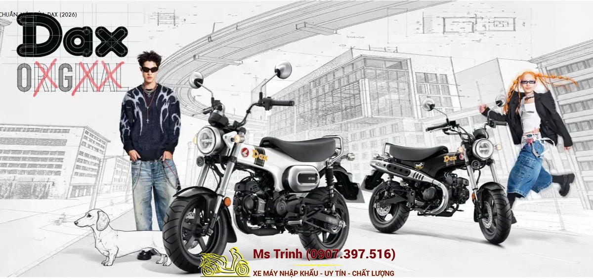 Honda Dax ST125 2026 tại Quảng Trị - Minibike huyền thoại khung T-Bone đầy cá tính