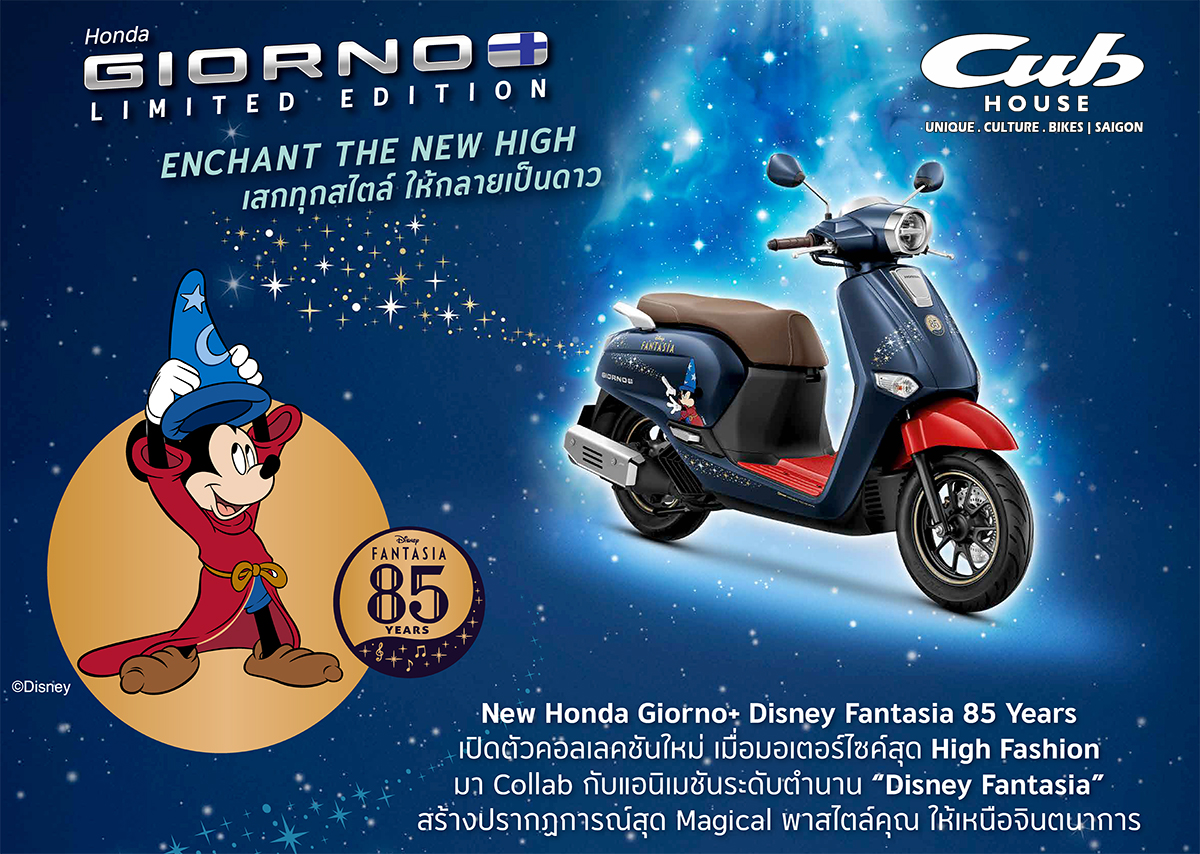 Honda Giorno+ Disney Fantasia 85, Bản Giới Hạn 2.000 xe tại Quảng Trị