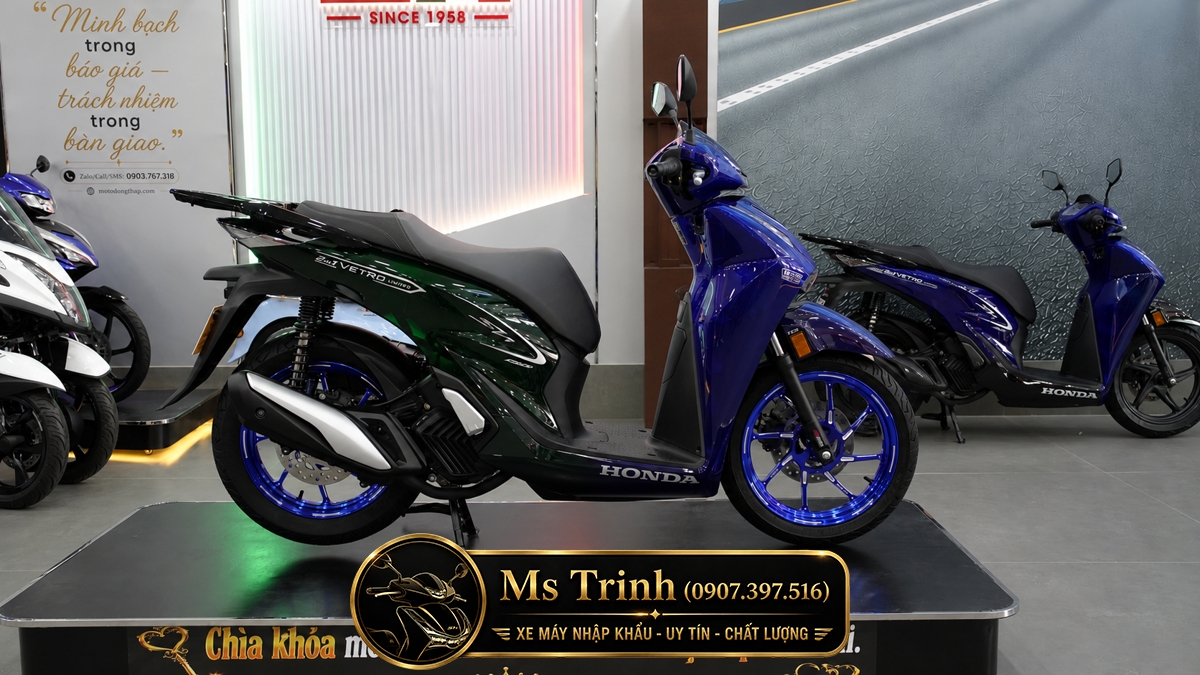 Honda SH150i Vetro Sapphire - Green tại Quảng Trị: SH Ý 2 trong 1 giới hạn 200 xe