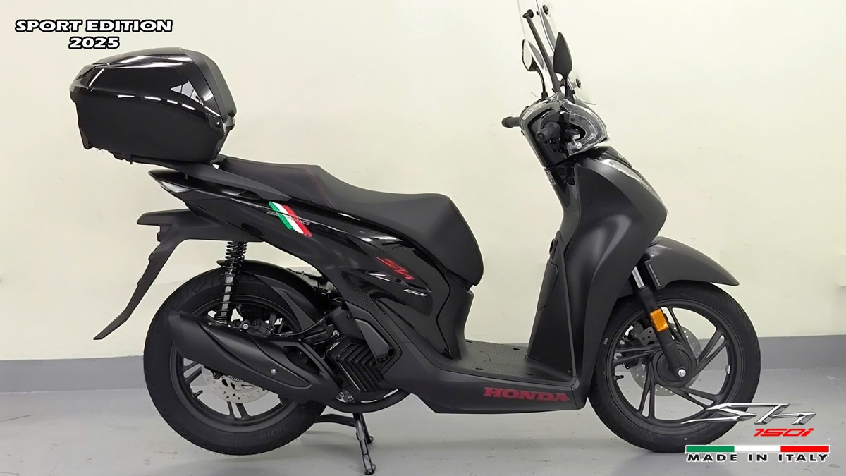 Honda SH150i 2025 Italy Sport Edition Màu Đen, Nhập Chính Hãng, Giá Rẻ tại Quảng Trị