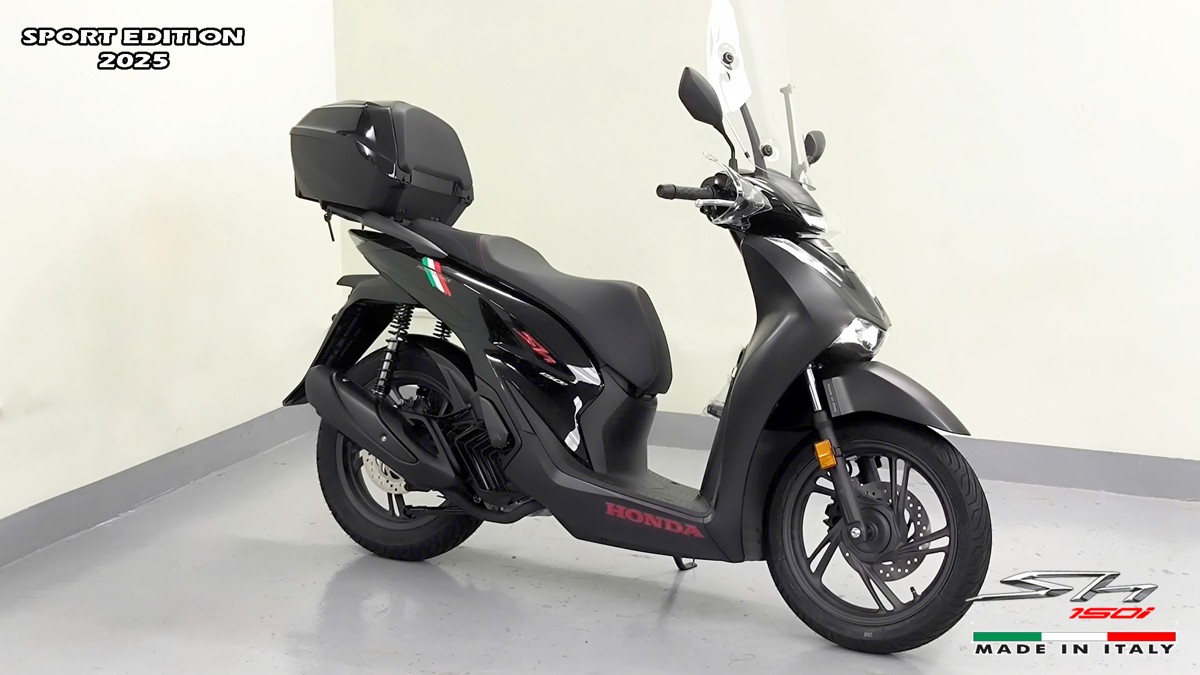 Honda SH150i 2025 Italy Sport Edition Màu Đen, Nhập Chính Hãng, Giá Rẻ tại Quảng Trị
