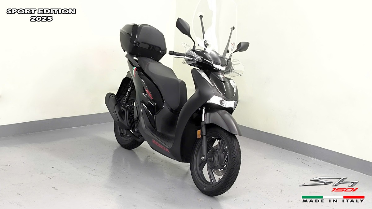 Honda SH150i 2025 Italy Sport Edition Màu Đen, Nhập Chính Hãng, Giá Rẻ tại Quảng Trị