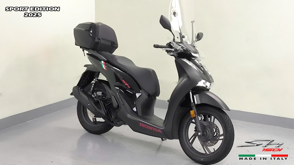 Honda SH150i 2025 Italy Sport Edition Màu Đen, Nhập Chính Hãng, Giá Rẻ tại Quảng Trị