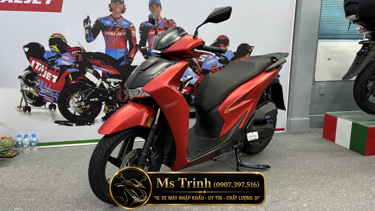 Honda SH150 Ý 2026 màu đỏ Sporty New Concept tại Quảng Trị: Giá trị khác biệt của một chiếc SH nhập khẩu