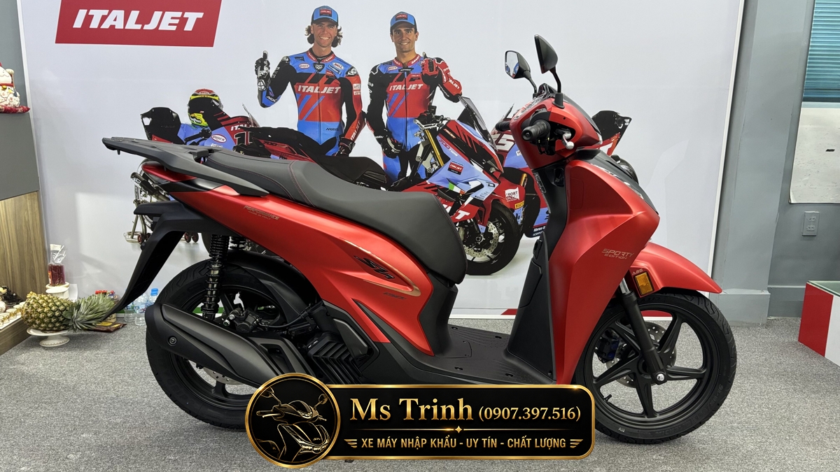 Honda SH150 Ý 2026 màu đỏ Sporty New Concept tại Quảng Trị: Giá trị khác biệt của một chiếc SH nhập khẩu