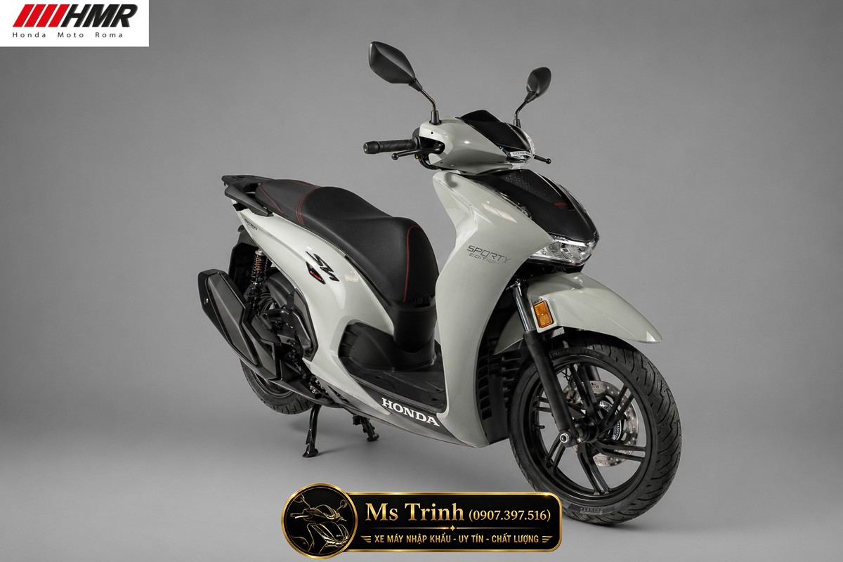 Honda SH350i nhập Ý 2026 tại Quảng Trị - SH350i Sporty Trắng Nhám, Xám Bóng Đẳng Cấp Chuẩn Ý