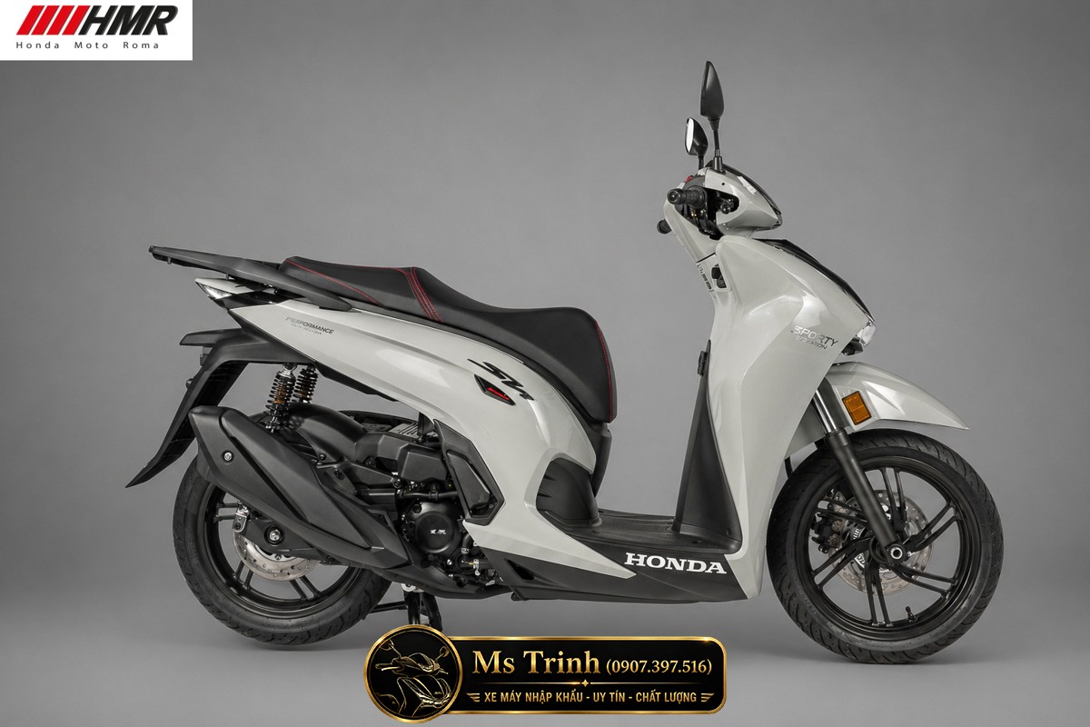 Honda SH350i nhập Ý 2026 tại Quảng Trị - SH350i Sporty Trắng Nhám, Xám Bóng Đẳng Cấp Chuẩn Ý