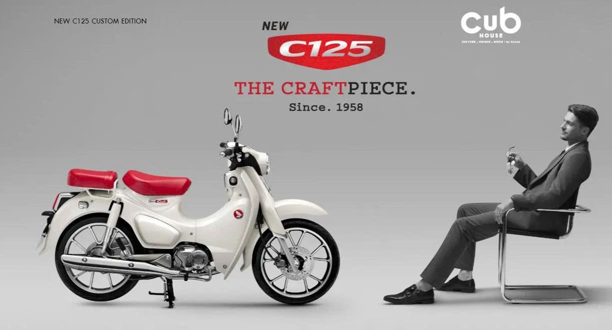 Honda Super Cub 125 Custom Edition Thái Lan 2025 màu trắng tại Quảng Trị
