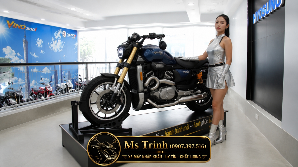 Hyosung GV350X tại Quảng Trị - Cruiser 350cc Phong Cách Mỹ Cơ Bắp, Cá Tính
