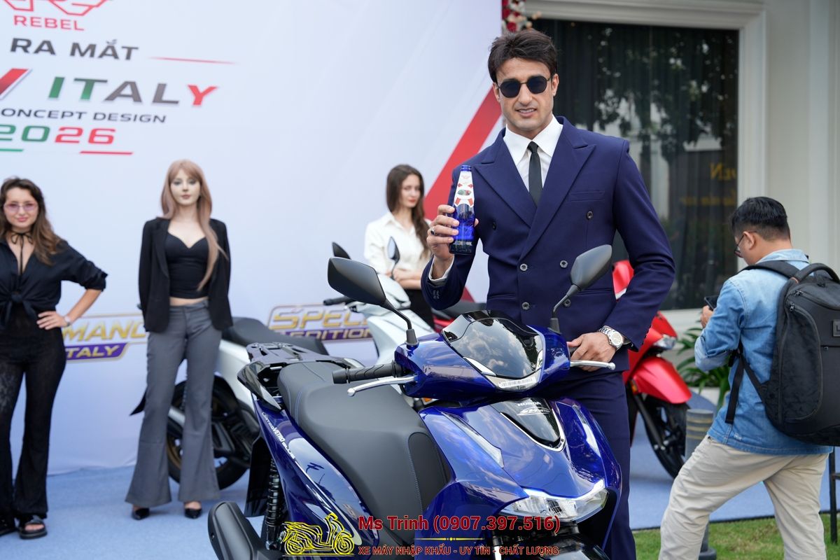 Honda SH150 Vetro Blue 2026 Limited Edition - Siêu phẩm SH Ý dàn áo xanh trong suốt cực hiếm tại Quảng Trị