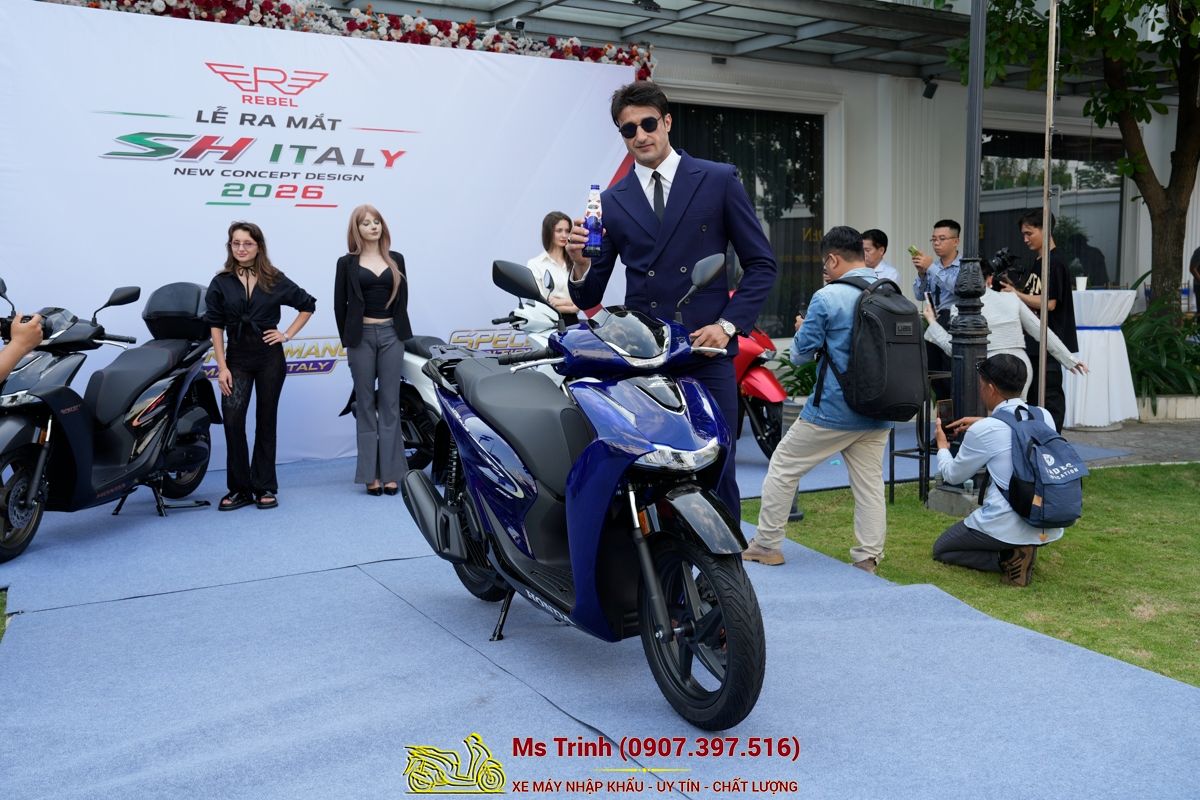 Honda SH150 Vetro Blue 2026 Limited Edition - Siêu phẩm SH Ý dàn áo xanh trong suốt cực hiếm tại Quảng Trị